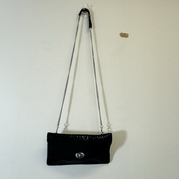 Sorial New York Soft Snakeskin Embossed Leather Small Crossbody 9.5X5.5” - Picture 1 of 8